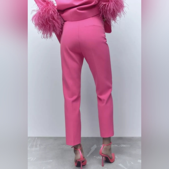 Zara High Rise Minimalist Trouser - Picture 2 of 7